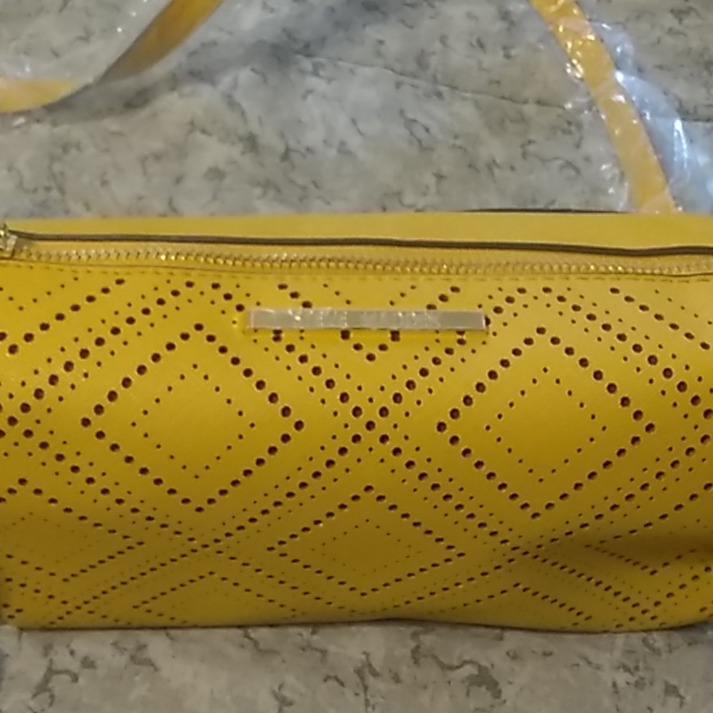 Yellow shoulder bag